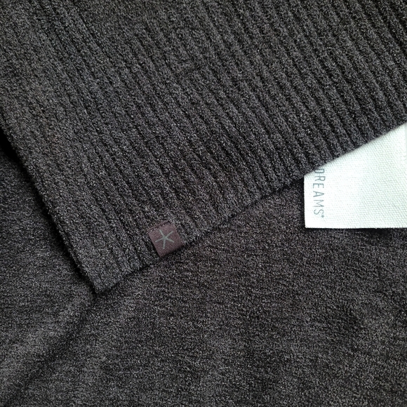 🍒NWT🍒 BAREFOOT DREAMS DARK GRAY LONG SLEEVE DRESS - Picture 3 of 10